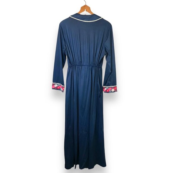 Vintage JC Penny Women's Original Retro Floral Polyester Sleepwear Robe - Picture 7 of 11